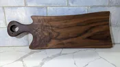 Black Walnut Charcuterie Board with Handle