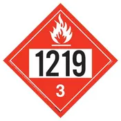 1219 Placard - Class 3 Flammable Liquid 100/Pack