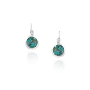 Bezel Drop Earrings