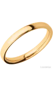 3 mm wide Ultra Comfort (our most comfortable profile) 14K Yellow Gold band.