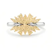14K 0.14cttw Yellow Diamond Ring