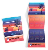 Beach Tri Fold Calendar
