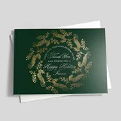 Appreciation Wreath Holiday Card