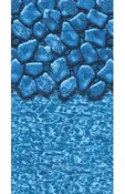 Above Ground Pool Liner, Overlap, Round, 18' x 48"/52", Boulder Swirl