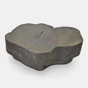 Crosscut Coffee Table – Gray Finish