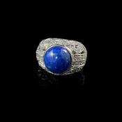14K Rose Gold Lapis and Diamond Ring — Trésor