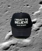 'I Want to Believe' Trucker Hat — SUN OF THE DESERT