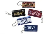 Personalized License Plate Keychain