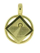 10k Gold NA Road-Sun Pendant