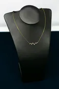 Diamond Heart Beat in Yellow Gold