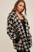 Fuzzy Hoodie Jacket