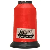 0003 Neon Red  - Floriani 40wt Polyester Thread
