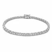 14K Gold Dainty Baguette & Round Natural Diamond Tennis Bracelet – 1.75 CT