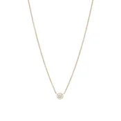 Diamond Bezel Necklace .25 Carat