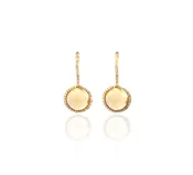 Citrine Earrings With Diamonds
