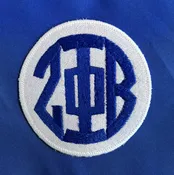 Monogram Circle Zeta Patch-White/Blue