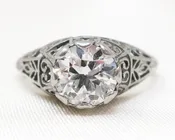 1930s Art Deco Diamond Solitaire