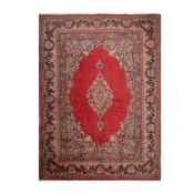 10'3"x 13'9" Vintage Mahal Hand Knotted Wool Traditional Oriental Area Rug Coral