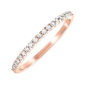 10KT ROSE GOLD DIAMOND (1/8CTW) BAND