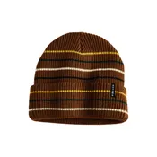 25 Multi Stripe Beanie - brown