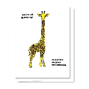 Bat Mitzvah Giraffe Card — Quick Brown Fox Letterpress