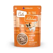 Cats in the Kitchen Pumpkin Jack Splash Tuna in Pumpkin Soup Wet Cat Food Pouch, 3-oz (Size: 3-oz)