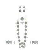 7 Piece Zuni Squash Blossom Set