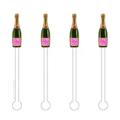 Acrylic Stir Sticks, Set of 4 - Assorted
