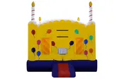 15 FT Birthday Cake Bounce House with Candle Corners