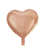 16-inch Heart Rose Gold - Flat