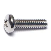 10-24 X 3/4 Stainless Steel Phillips Pan Head Machine Screws - 18-8 Coarse Thread