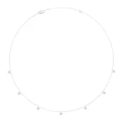 10K WHITE GOLD 1.00CT ROUND DIAMOND LADIES NECKLACE