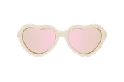 Babiators Sweet Cream Polarized Heart Sunglasses with Mirrored Lens