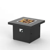 34″ Powder-Coated Square Fire Pit
