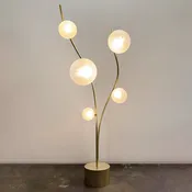 Fibonacci Floor Lamp | Custom Brass and Glass Sculptural Lighting by Neptune Glassworks, Los Angeles | NEPTUNE GLASSWORKS