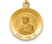 14k Saint Paul Medal Charm