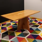 Rectangle Luxury Solid Cherry Wood Top Table - Handcrafted Executive Office Table