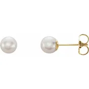 5mm Cultured Freshwater Pearl Stud Earrings