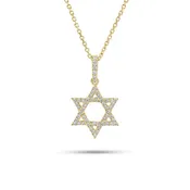 0.24 ct Diamond Star of David Pendant