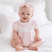 Amelia's Classics Solid Smocked Bubble
