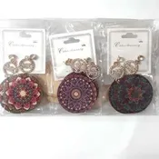 2.5″ Wood Print Earring 2 Part Mixed Prints $1 each