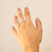 0.25 Ct Half Diamond Eternity Ring