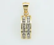 14k diamond pendant
