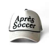 Après Soccer White & Black Foam Trucker Cap