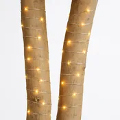 100 LED Warm White Silver Wire String Lights