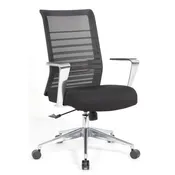6566ALBK INTERCHANGEABLE High Back Executive Mesh Chair
