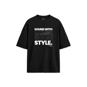 BB-777 Sound With Style Graphic T-Shirt Black