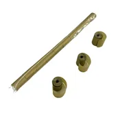 1" x 10" Single Rolled Glimmer Tissue Streamer Sleeve: 1" wide