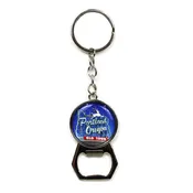 Bottle Opener White Stag Keychain