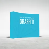 10ft Curved Graffiti Backlit Display - Replacement Graphic